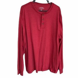 Saddlebred Men's Long Sleeve Red Shirt, Large